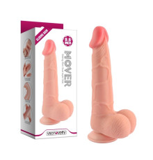 Фаллоимитатор на присоске Sliding Skin Dual layer Dick 9.6