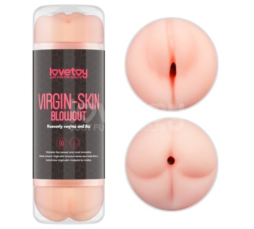 пристрій для мужчин Virgin-skin Blowout Double Side Stroker Vagina and Ass