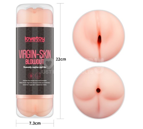 пристрій для мужчин Virgin-skin Blowout Double Side Stroker Vagina and Ass