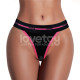 Вибростимулятор в трусиках Printed Vibrating Sexy Panties Black Large