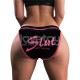 Вибростимулятор в трусиках Printed Vibrating Sexy Panties Black Medium