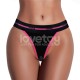 Вибростимулятор в трусиках Printed Vibrating Sexy Panties Black Medium