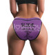 Вибростимулятор в трусиках Printed Vibrating Sexy Panties Purple Large