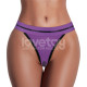 Вибростимулятор в трусиках Printed Vibrating Sexy Panties Purple Large