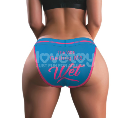 Вибростимулятор в трусиках Printed Vibrating Sexy Panties Blue Large