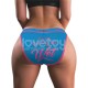 Вибростимулятор в трусиках Printed Vibrating Sexy Panties Blue Medium