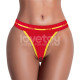 Вибростимулятор в трусиках Printed Vibrating Sexy Panties Red Large