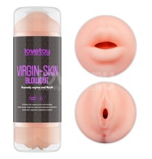 пристрій для мужчин Virgin-skin Blowout Double Side Stroker Vagina and Mouth