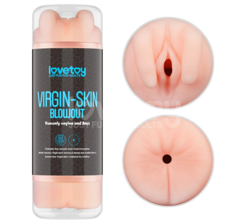 пристрій для мужчин Virgin-skin Blowout Double Side Stroker Vagina and Anus