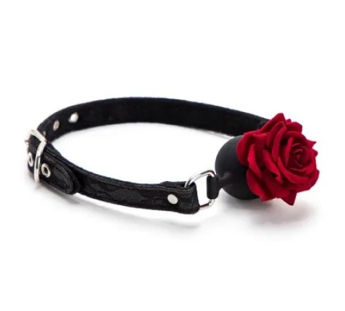 Кляп силиконовый Roses Silicone Ball Mouth Gag Black