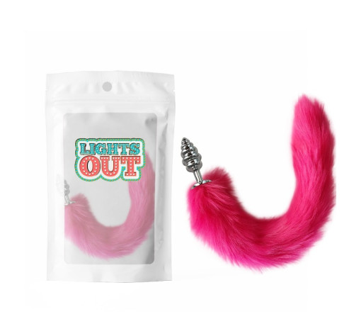 Foxs Spiral Tail Plug-Rose