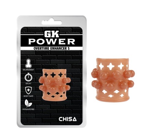 чоловіче кольцо насадка на пенис GK Power Overtime Enhancer S