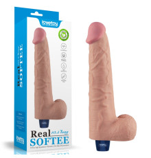 Мультискоростной вибратор Real Softee Rechargeable Vibrating Dildo 10.5