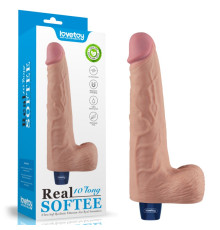 Мультискоростной вибратор Real Softee Rechargeable Vibrating Dildo 10.0