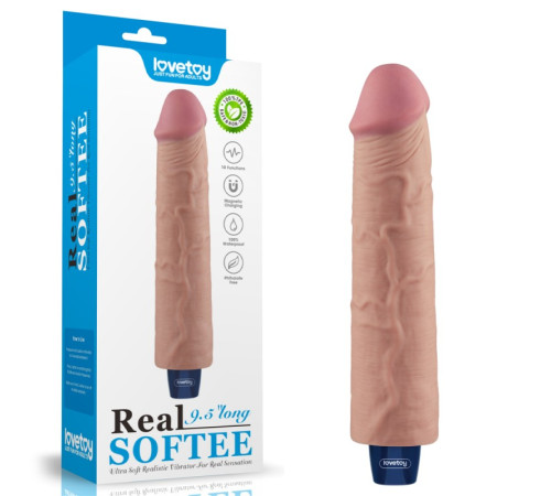 Мультискоростной вибратор Real Softee Rechargeable Vibrating Dildo 9.5