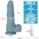 Силиконовый вибратор на присоске Rechargeable Thrusting Vibrating Dildo 11.0