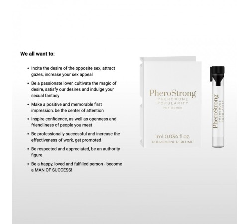 PheroStrong pheromone Popularity for Women