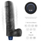 REAL SOFTEE Rechargeable Vibrating Dildo(Black) 10.0