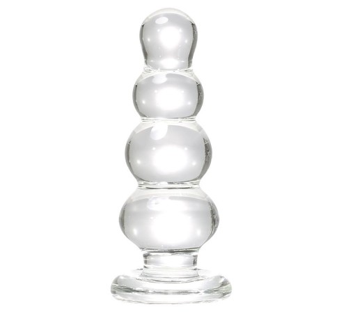 Glass Anal Bead -Clear 4.5