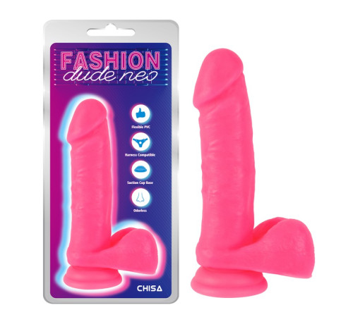 Фаллоимитатор на присоске Dual Density Cock Dildo Pink 7.6