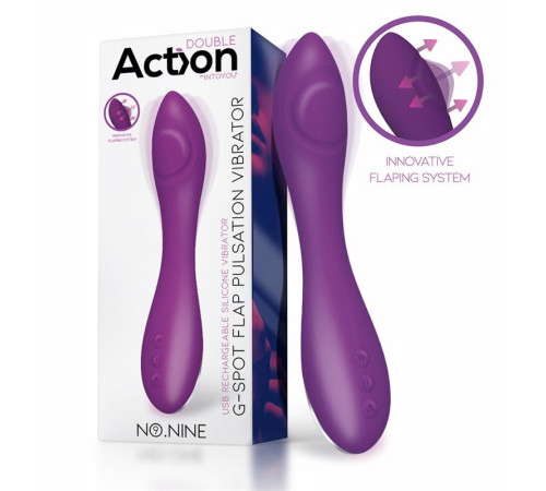 ACTION NO. NINE G-SPOT VIBRATOR FLAP FUNCTION MAGNETIC USB SILICONE