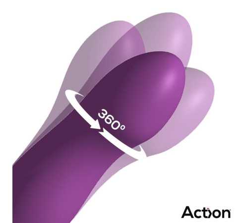 ACTION TOKA VIBE WITH SWINGING 360 AND STIMULATING LICKING TONGUE