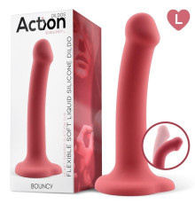 ACTION BOUNCY LIQUID SILICONE DILDO HIPER FLEXIBLE 7.5