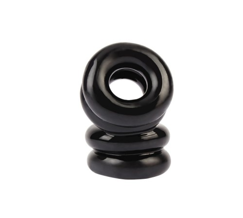 Двойное эрекционное кольцо Dual Chubby Support Ring Black