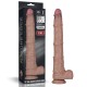 Фаллоимитатор гигант Dual Layered Bendable Silicone Cock XXL Flesh 16.0