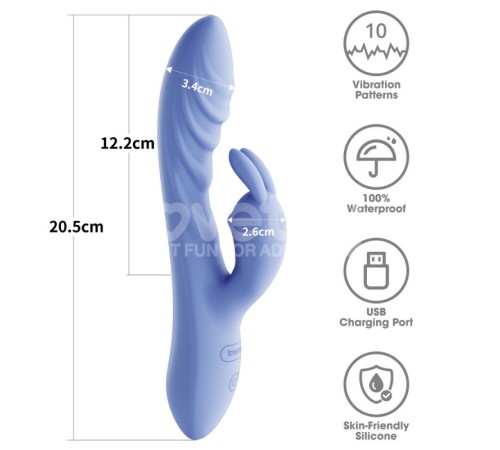 Масажер двойной LAllure Swirl Rechargeable Vibrator