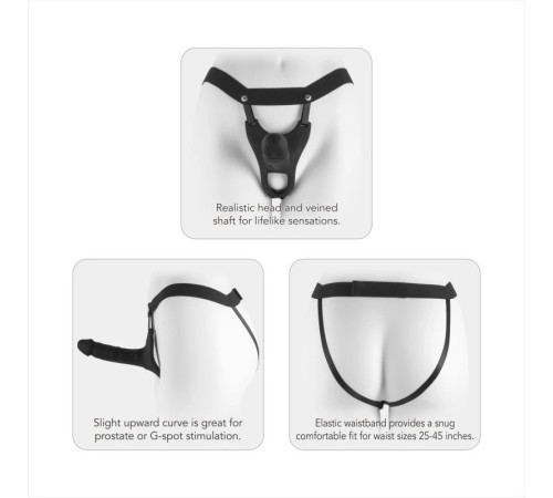 Страпон мужской Soulmate Unisex Silicone Hollow Strap-On 6.0