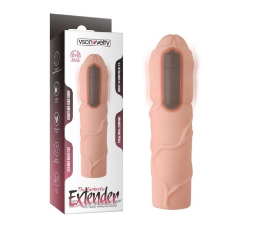 Насадка на пенис Fantastic Vibrating Penis Extenders 6.3