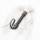 Белая плеть с черной рукояткой White Leather Flogger