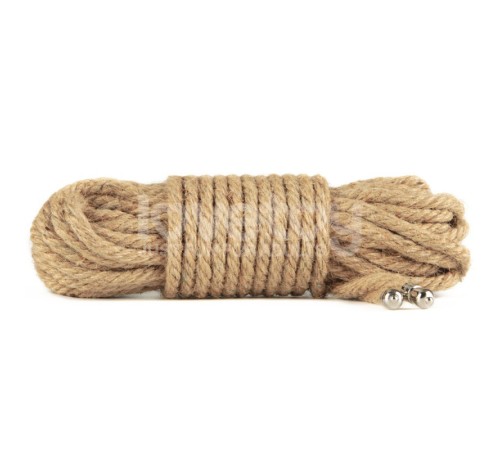 Веревка для связывания Rebellion Reign Rustic Hemp Bondage Rope, 10 метров