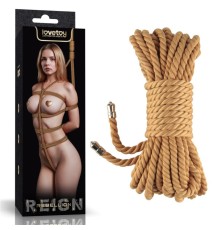 Веревка для связывания Rebellion Reign Natural Knot Bondage Rope, 10 метров