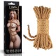 Веревка для связывания Rebellion Reign Natural Knot Bondage Rope, 10 метров