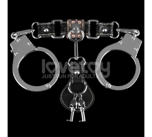 Стильные наручники Rebellion Reign Heavy Metal Handcuffs Silver