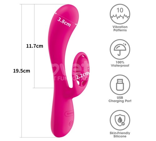 Масажер двойной LAllure Orbit Rechargeable Vibrator