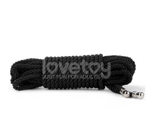 Черная веревка для связывания Rebellion Reign Ebony Silky Bondage Rope