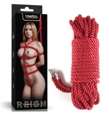 Красная веревка для связывания Rebellion Reign Crimson Silky Bondage Rope