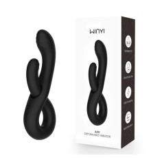 Двойной черный вибратор Winyi Judy Deformable Vibrator