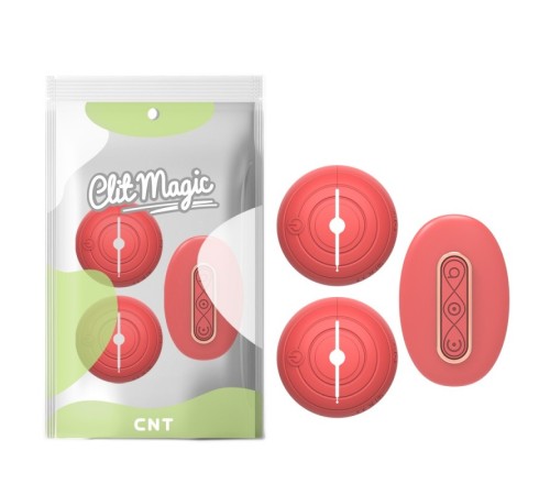 Вибростимулятор для сосков Donut Pin The Nipple Vibe With Remote Red