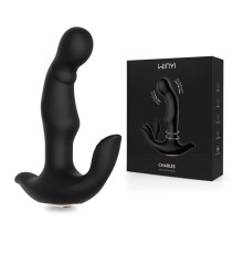 Wy0512 CHARLES-Silicone 10 Stimulation Patterns Vibrating Prostate Massager with Rotating Beads for Male