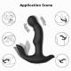 Wy0512 CHARLES-Silicone 10 Stimulation Patterns Vibrating Prostate Massager with Rotating Beads for Male