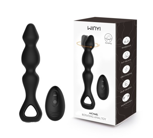 New Silicone Anal Bead Stick Vibrator-WY0686 MICHAEL by WINYI