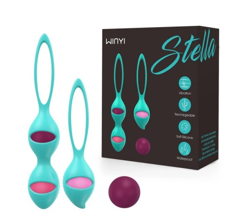 WY0540 STELLA-High Quality Waterproof Women Toy Vagina Ben Wa Balls Set For Tightening