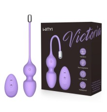 WY0569 VICTORIA-Sexual Vibrator electromagnetic steel ball impack Kegel Exercises Balls With Remote For Women Men