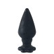 Задня пробка черная Silicone Anal Toy 4.6