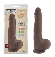 Фаллоимитатор на присоске Funky Dick Brown