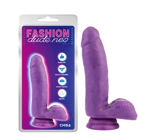 Фаллоимитатор на присоске Dual Density Cock Dildo Purple 6.7